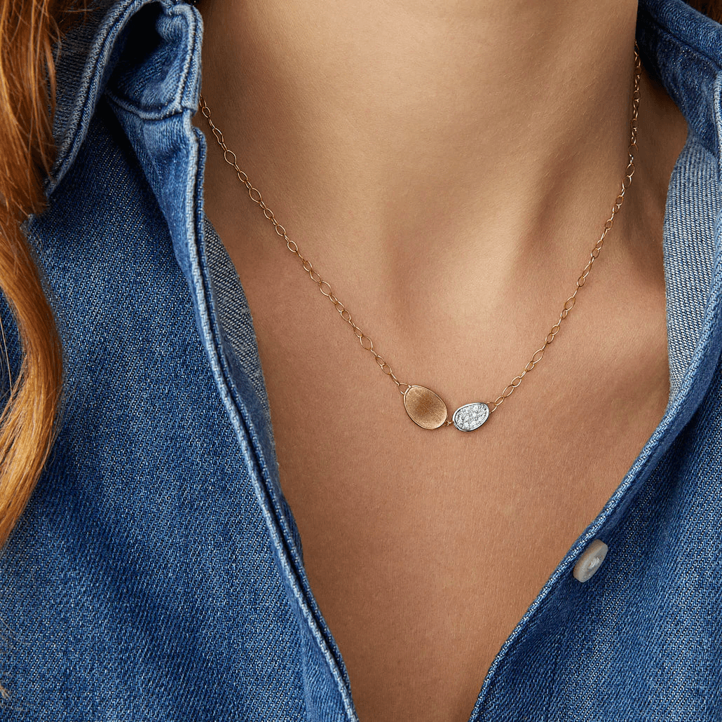 Marco Bicego Lunaria Pendant Chain with Diamonds - Mini - Orsini Jewellers
