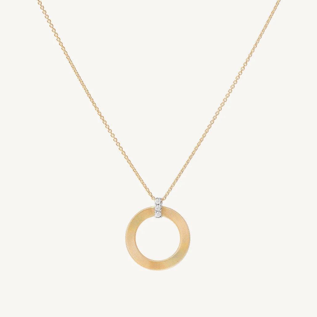 Marco Bicego Masai Gold Pendant Necklace with Diamonds - Orsini Jewellers