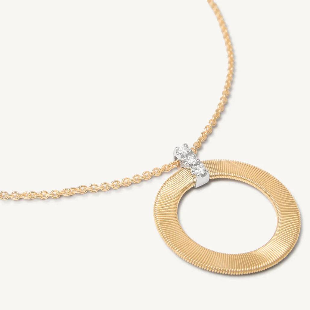Marco Bicego Masai Gold Pendant Necklace with Diamonds - Orsini Jewellers