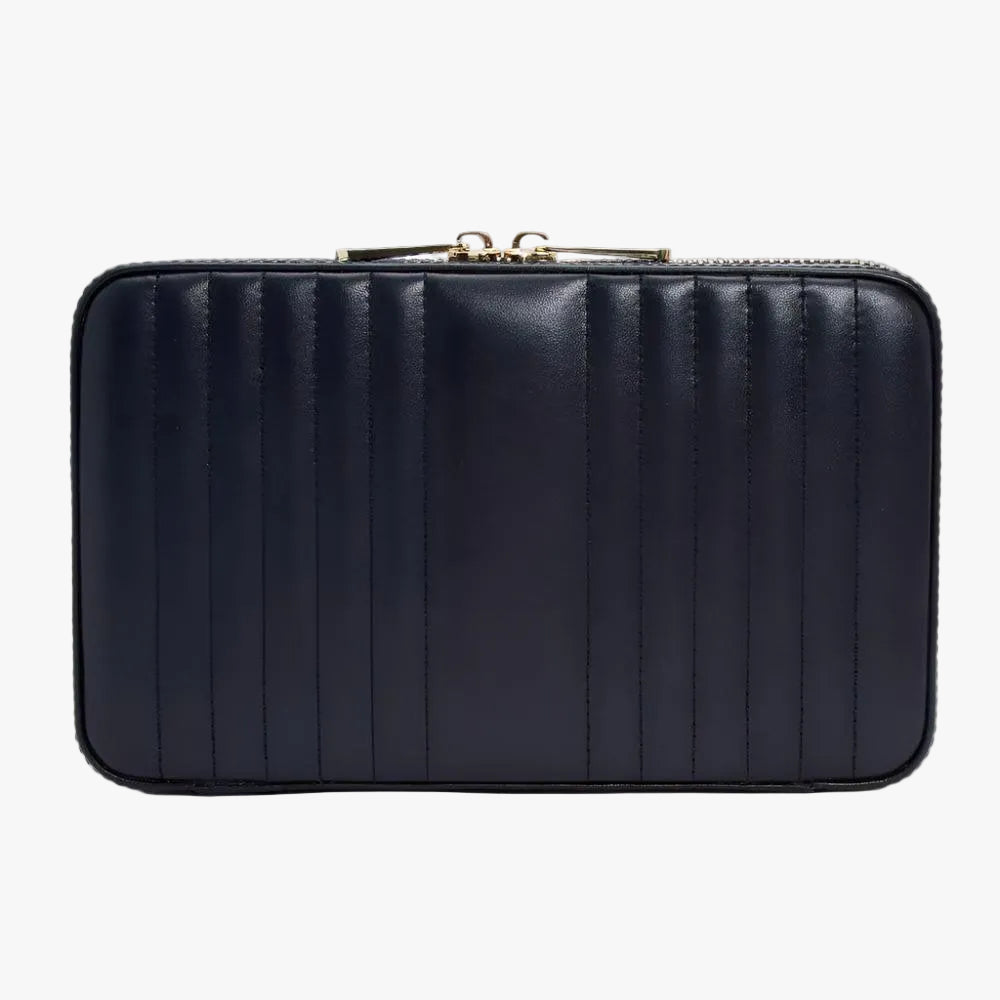 WOLF Maria Medium Zip Jewellery Case Leather