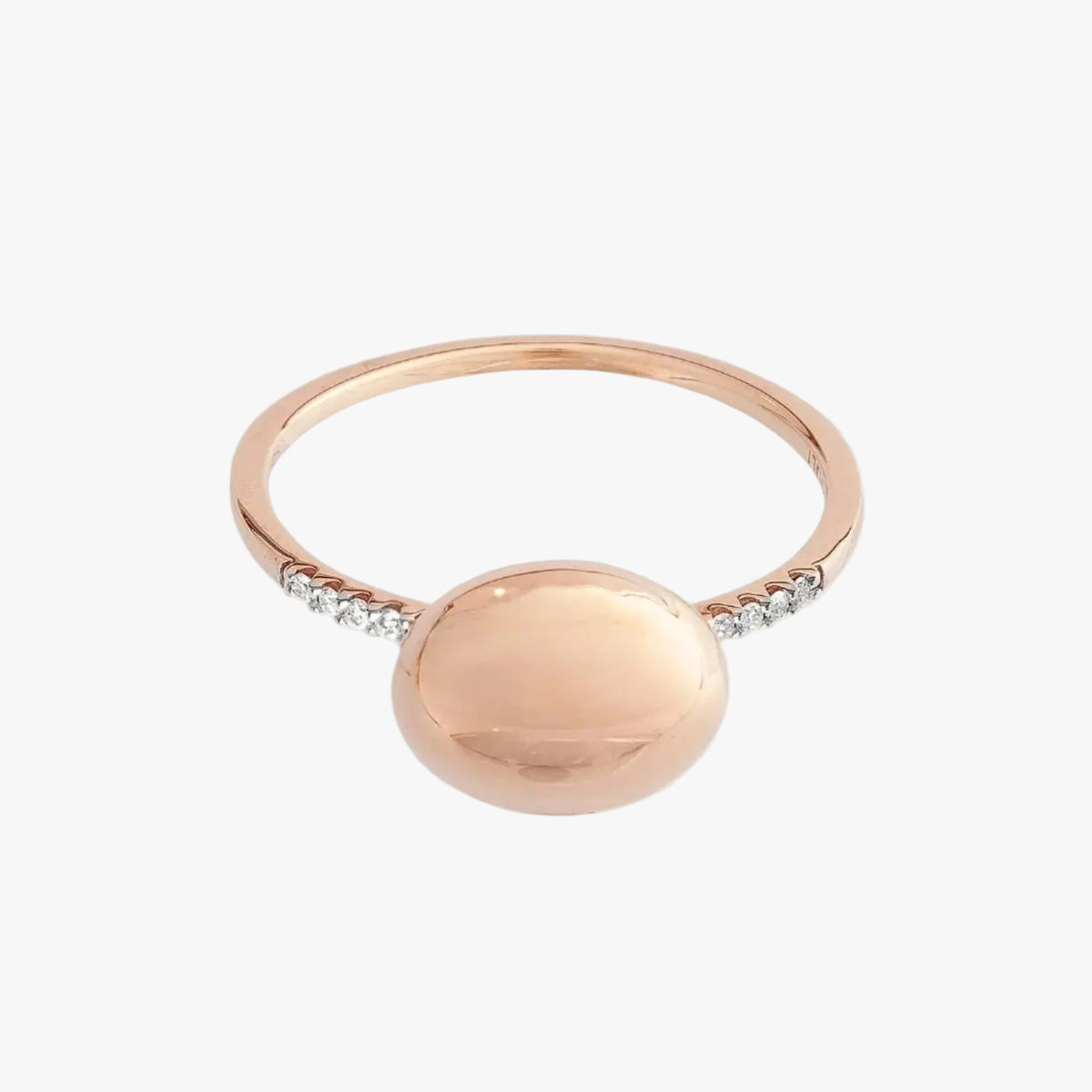 Nanis Elite Rose Gold Boule and Diamonds Pavé Ring (Medium) - Orsini Jewellers