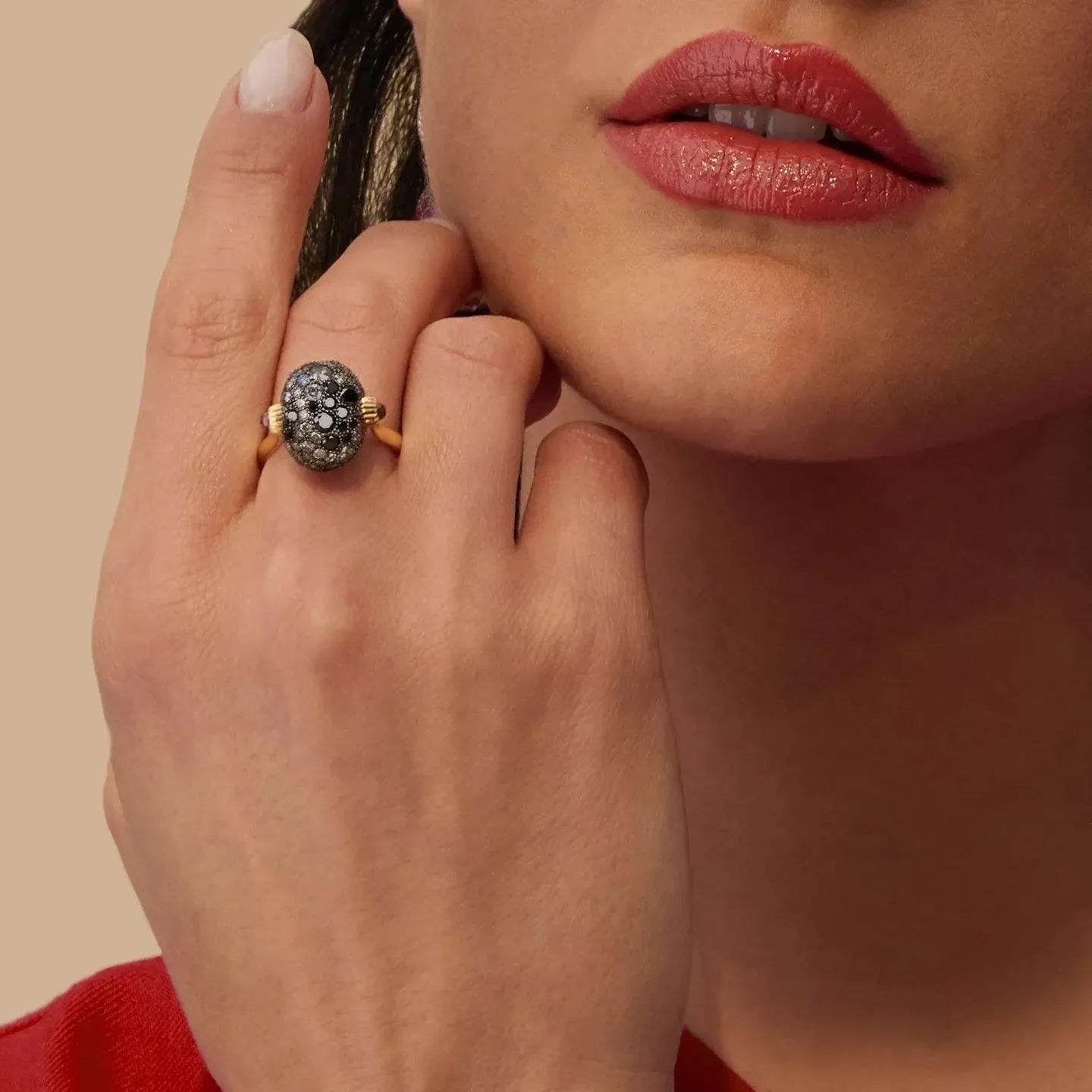 Nanis Gold, Rubies, Diamonds and Rock Crystal Double Face Ring (Medium) - Orsini Jewellers