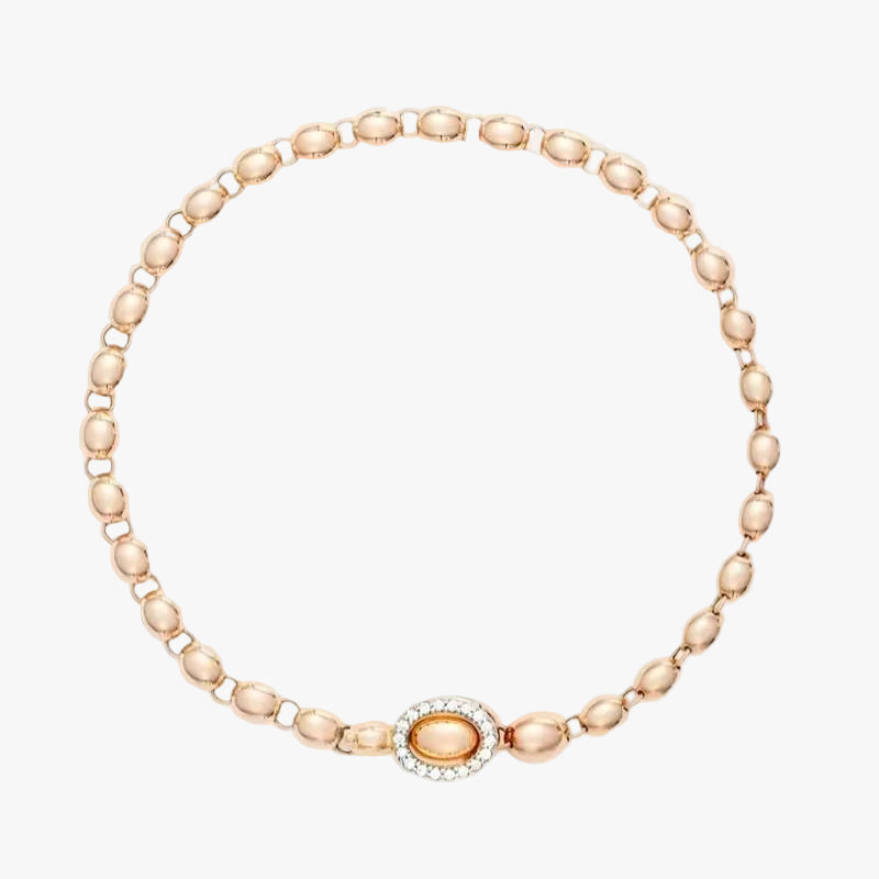 Nanis Ivy Rose Gold Boules and Diamonds Bracelet - Orsini Jewellers