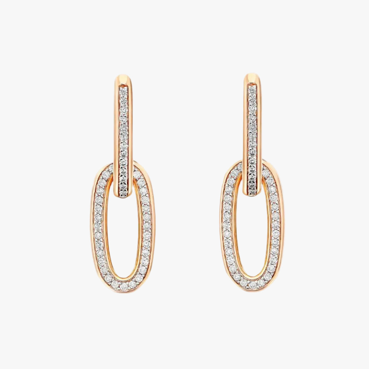 Nanis Libera Soul Rose Gold and Diamond Drop Earrings - Orsini Jewellers