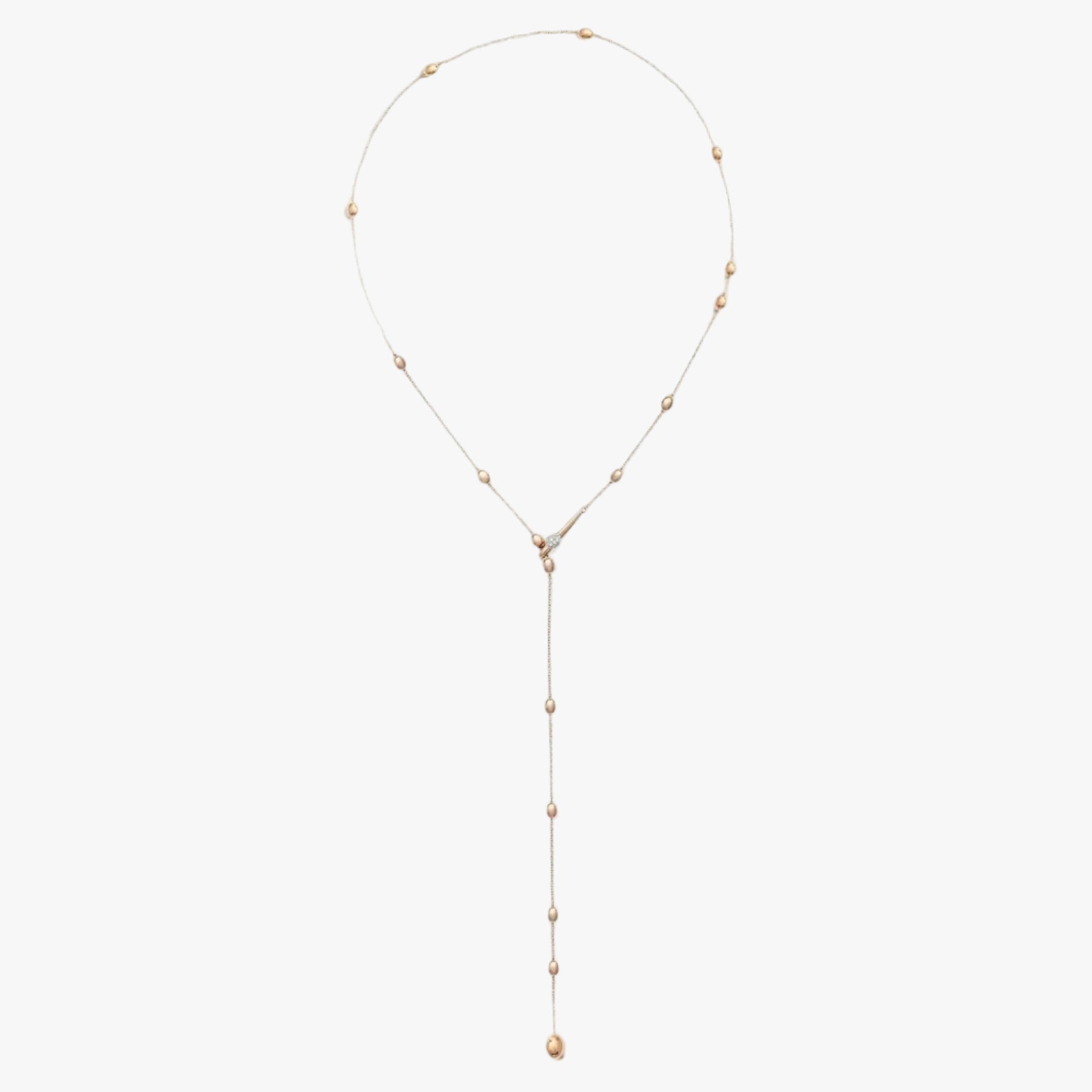 Nanis Soffio Rose Gold and Diamonds Y Necklace - Orsini Jewellers