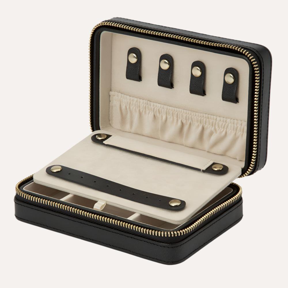 Palermo Zip Case Black Jewellery Case - Orsini Jewellers