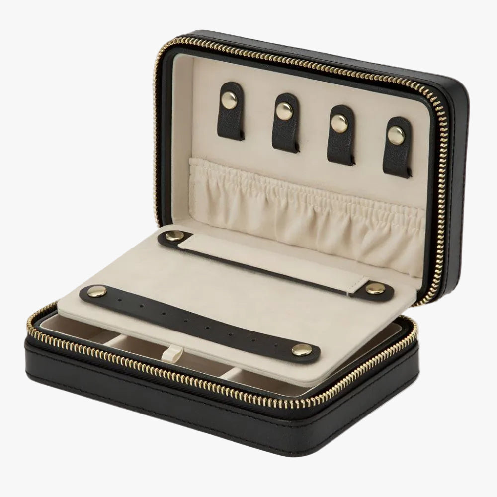 Curated by Orsini Fine Jewellery in Auckland, this beautifully crafted jewellery case reflects WOLF's heritage of innovative design and exceptional quality, offering a refined balance of luxury, protection and intelligent organisation for modern jewellery collections.