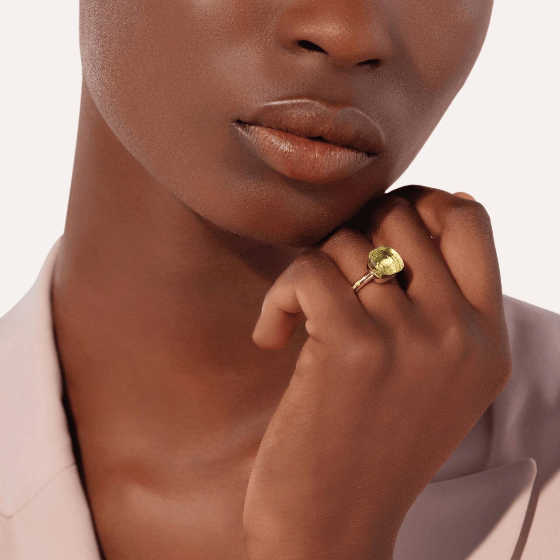 Pomellato 18k Gold Nudo Ring Lemon Quartz - Orsini Jewellers