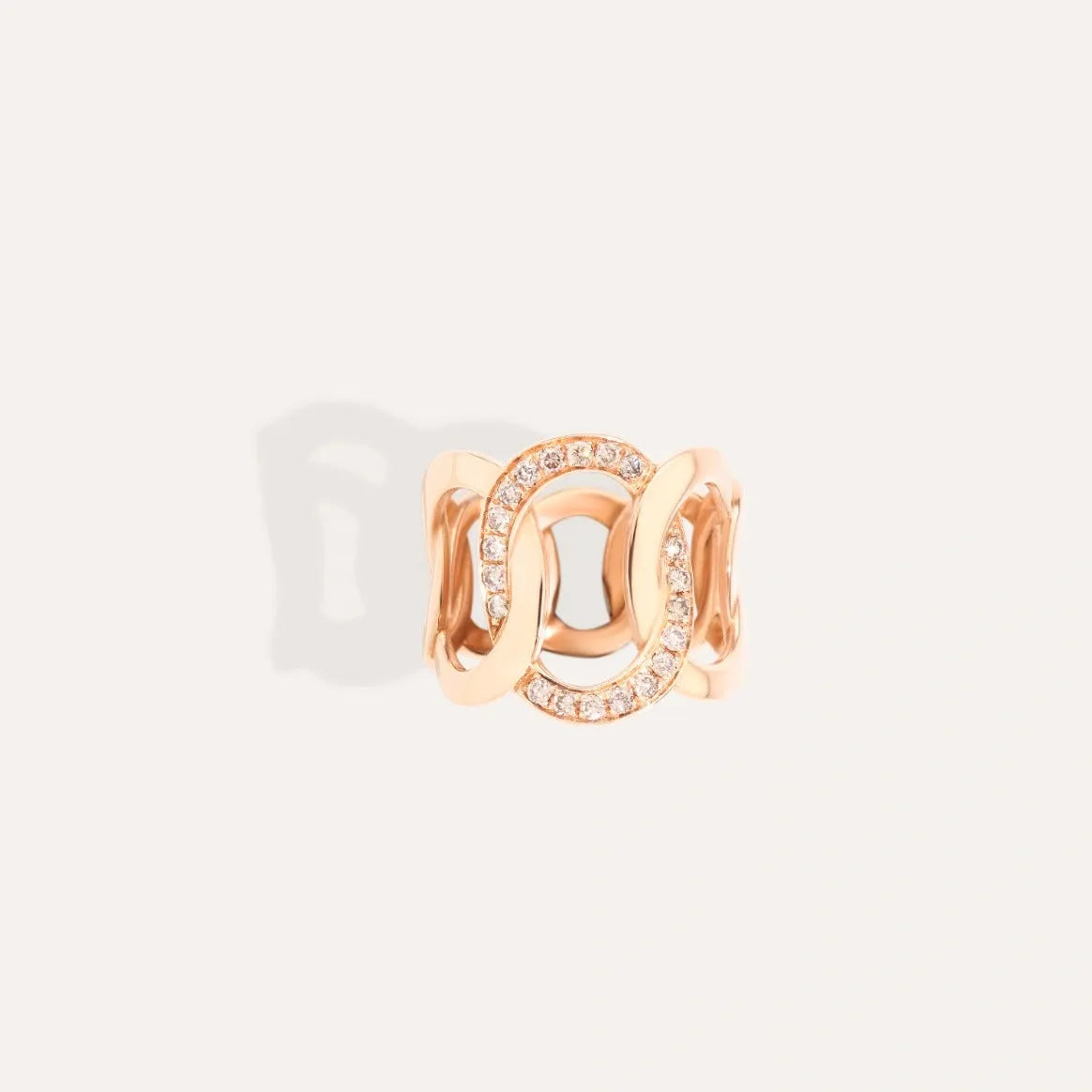 Pomellato Brera Ring Brown Diamonds 18k Rose Gold - Orsini Jewellers