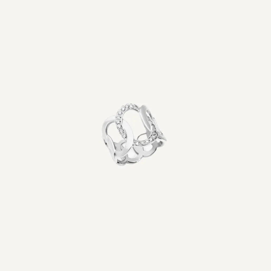 Pomellato Brera Ring Diamonds 18k White Gold - Orsini Jewellers