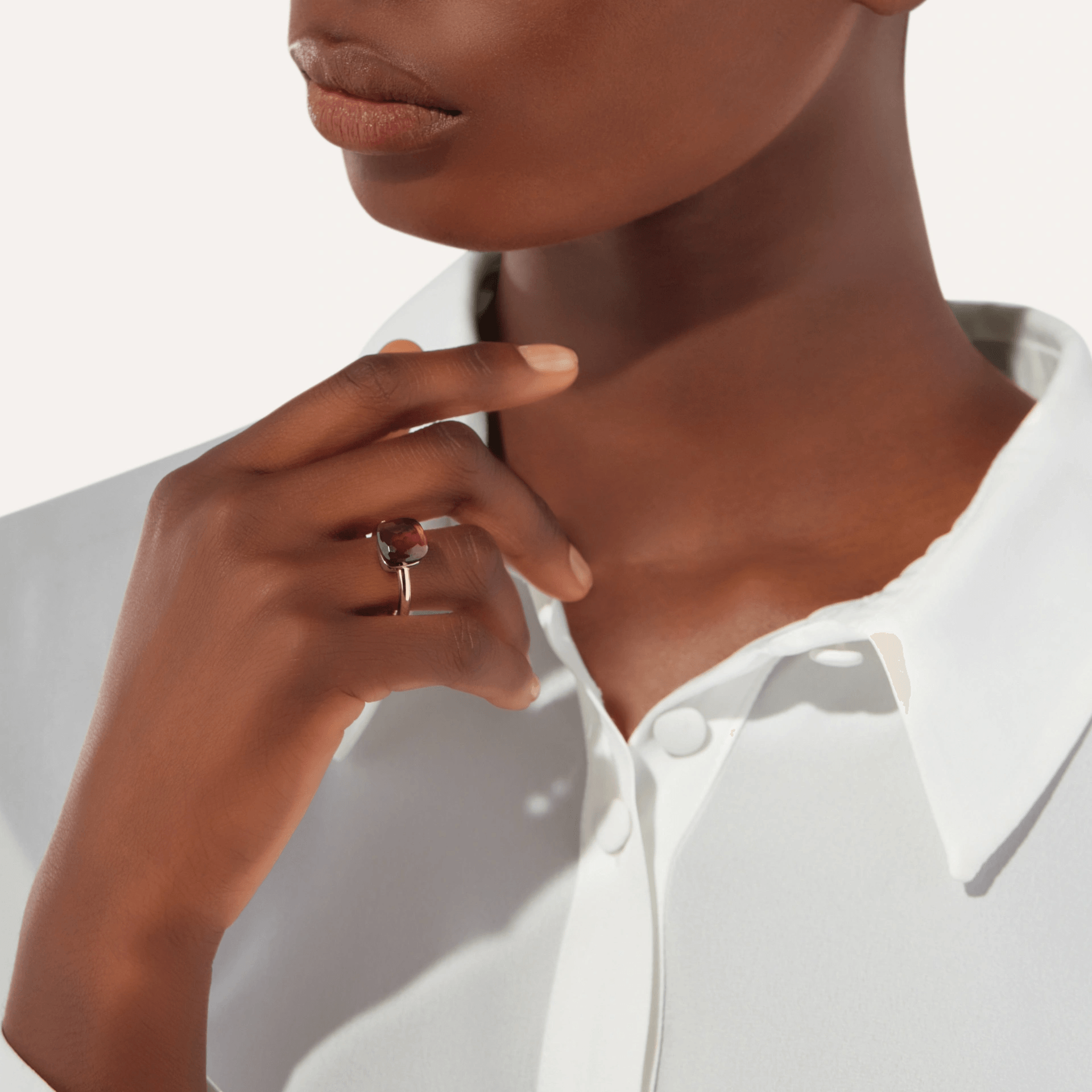 Pomellato Nudo Classic Ring 18k Gold with Garnet - Orsini Jewellers