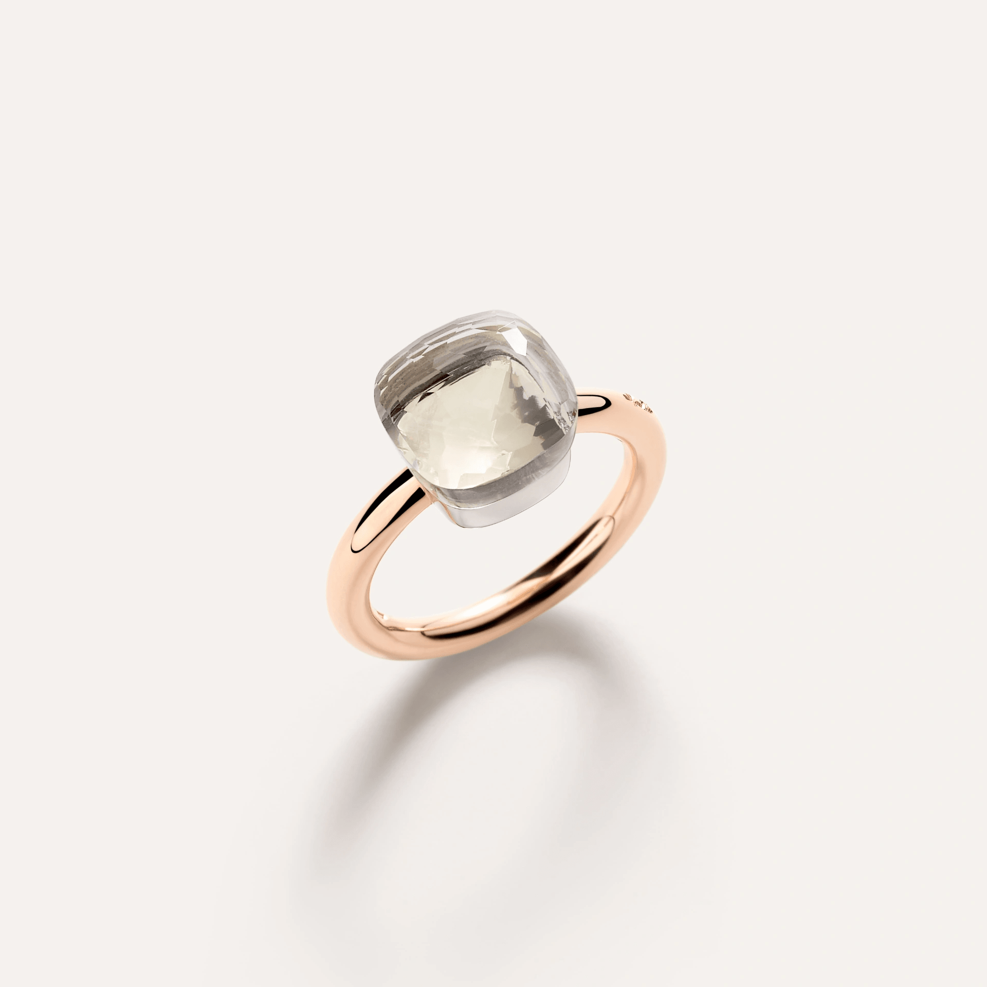 Pomellato Nudo Classic Ring 18k Gold with White Topaz - Orsini Jewellers