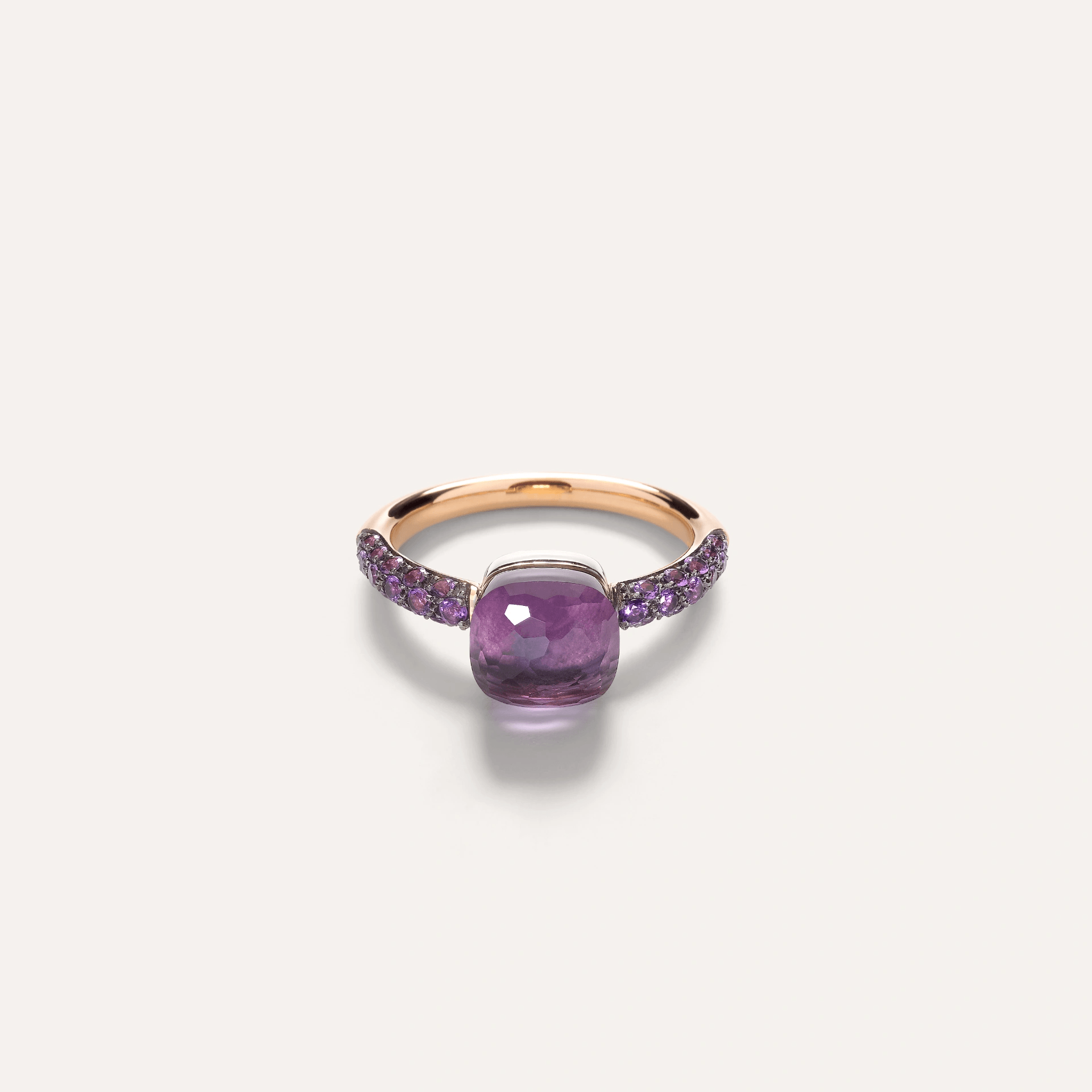Pomellato Nudo Petit Amethyst and Lavender Jade Ring - Orsini Jewellers