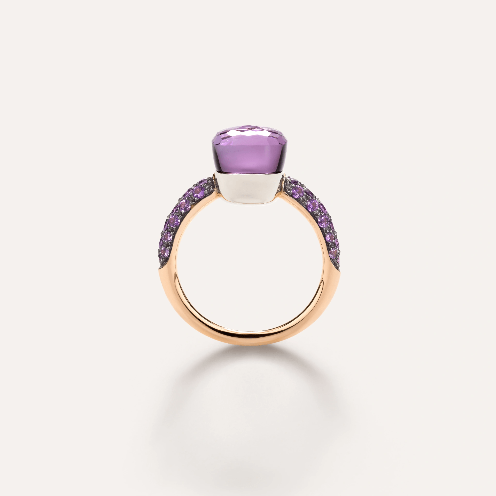 Pomellato Nudo Petit Amethyst and Lavender Jade Ring - Orsini Jewellers