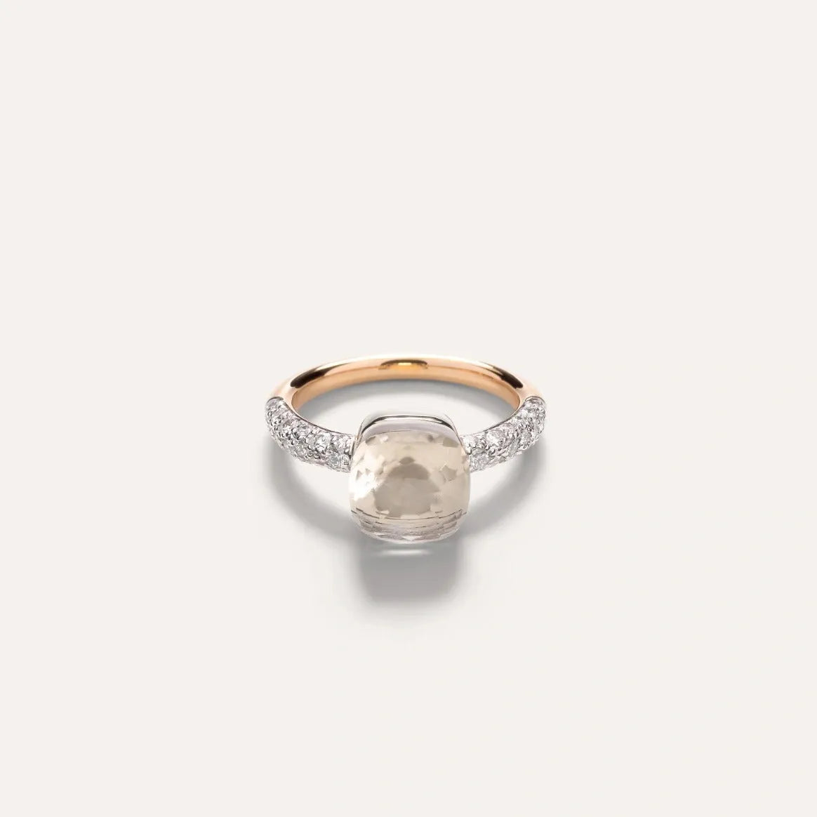 Pomellato Nudo Ring 18k Gold White Topaz and Diamonds - Orsini Jewellers