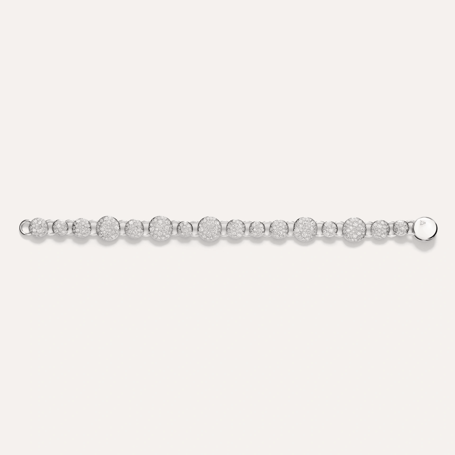 Pomellato Sabbia Bracelet in 18k White Gold with Diamonds - Orsini Jewellers