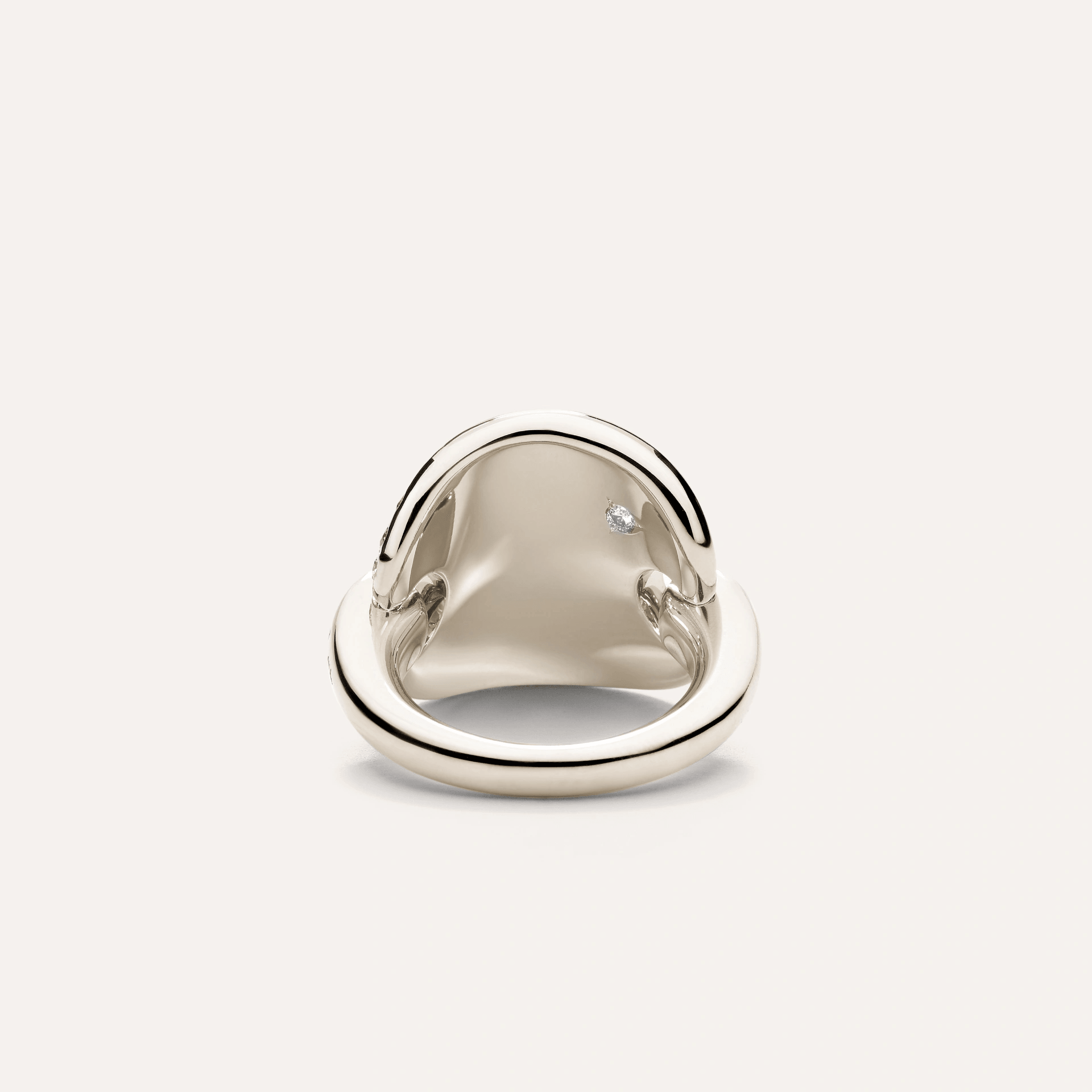 Pomellato Sabbia Ring in 18k Manganese White Gold and Diamonds - Orsini Jewellers