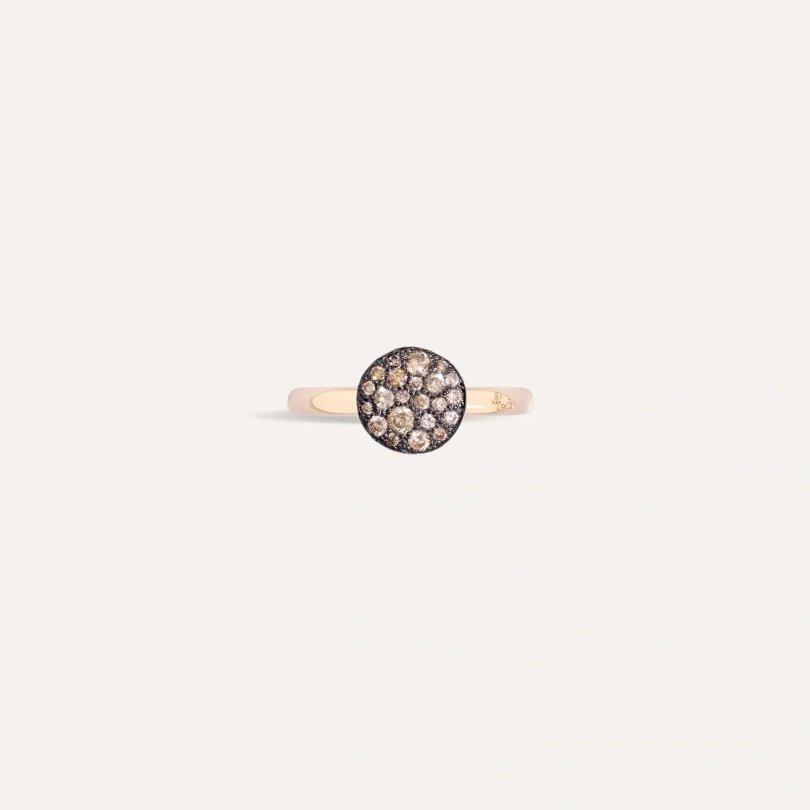 Pomellato Sabbia Ring in 18k Rose Gold with Brown Diamonds - Orsini Jewellers