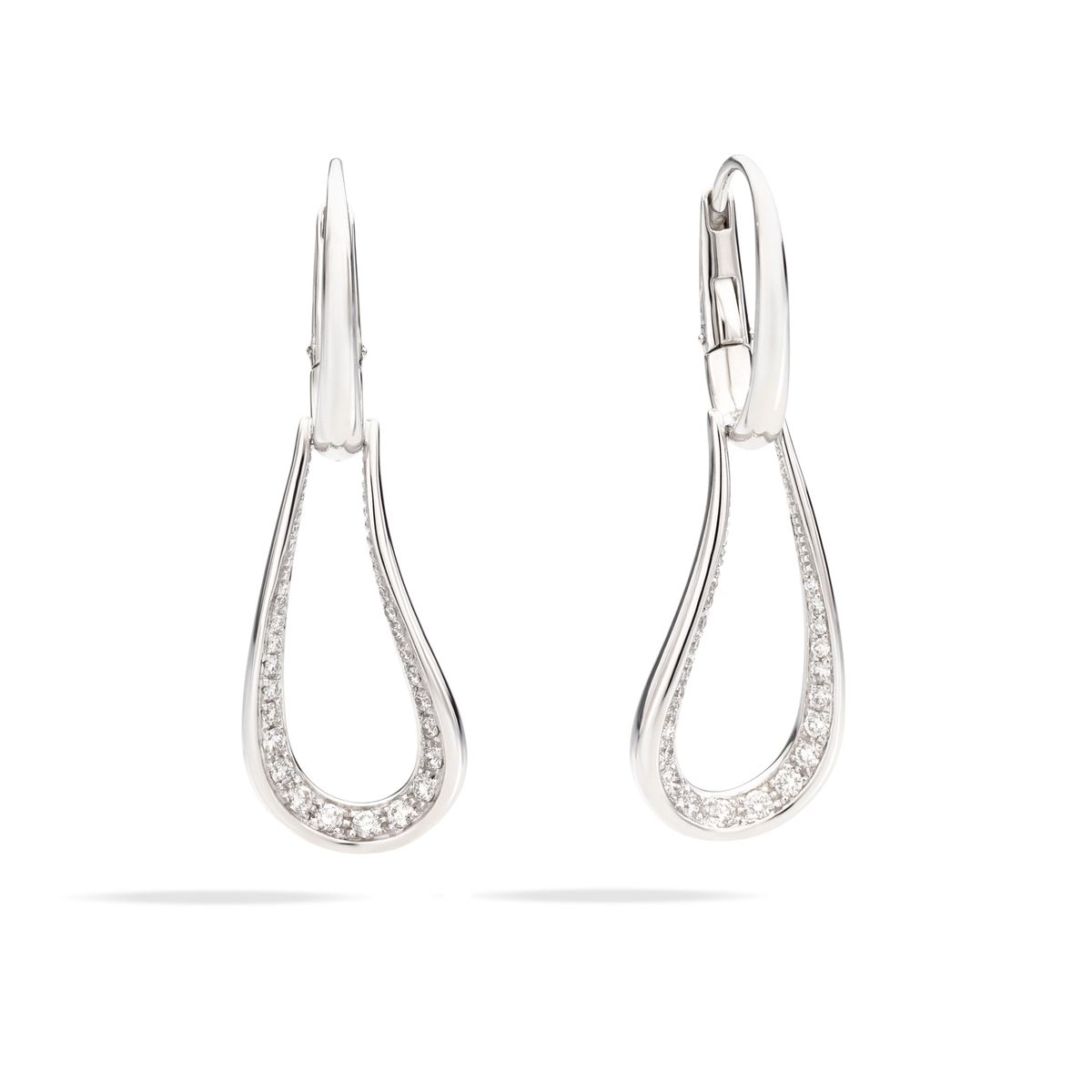 white gold and diamond fantina earrings