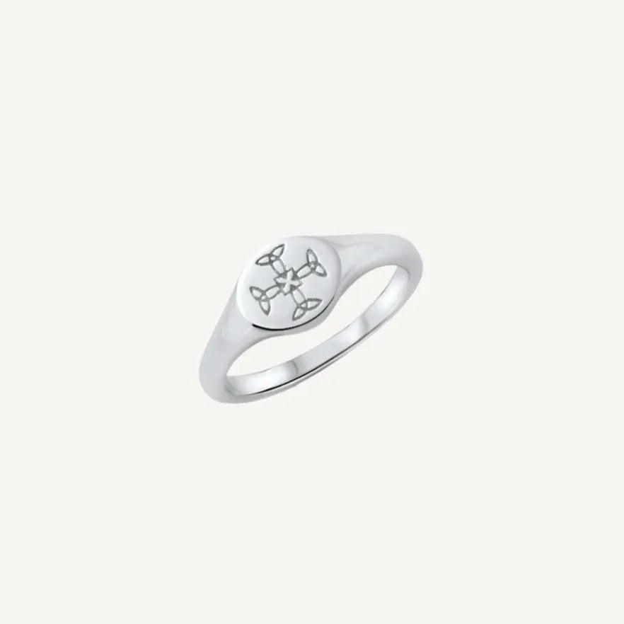 St Cuthbert's Leavers Graduation Sterling Silver Signet Ring 2024 - Orsini Jewellers