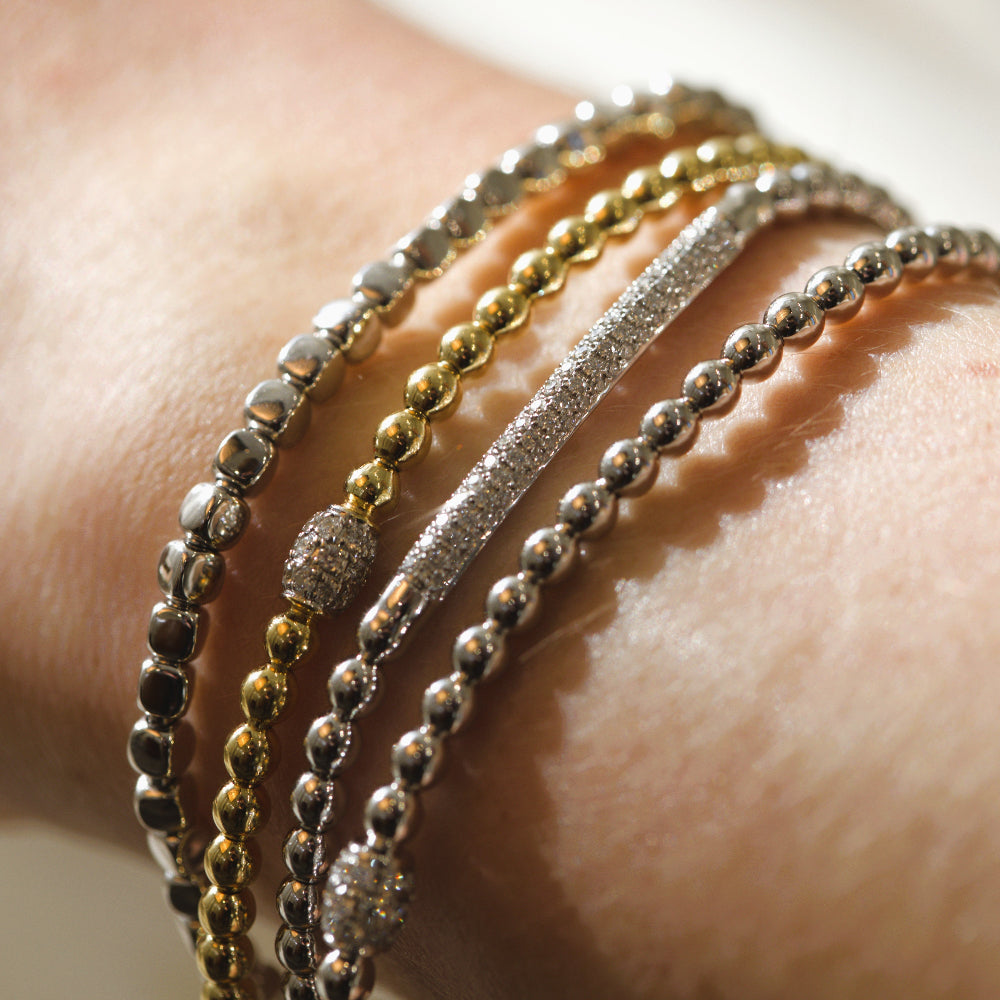 gold stretch bracelets