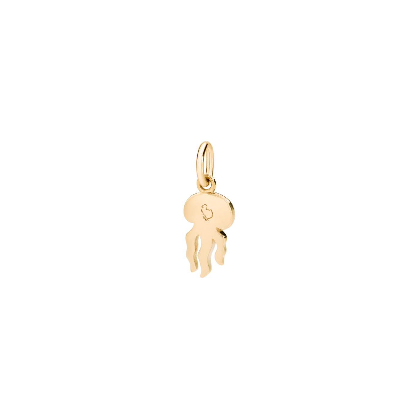 DoDo Charm JELLYFISH 18k Yellow Gold Diamonds and Red Spinels - Orsini Jewellers