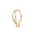 DoDo Bangle Hoop Earring in 9k Rose Gold (single) - Orsini Jewellers NZ