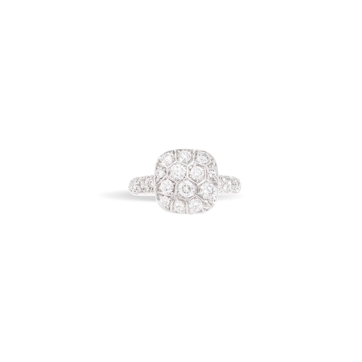Nudo Maxi Diamond Ring in 18k White Gold and Rose Gold with Diamonds - Orsini Jewellers NZ