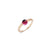 M'ama non M'ama Ring in 18k Rose Gold with Rhodolite Garnet - Orsini Jewellers NZ