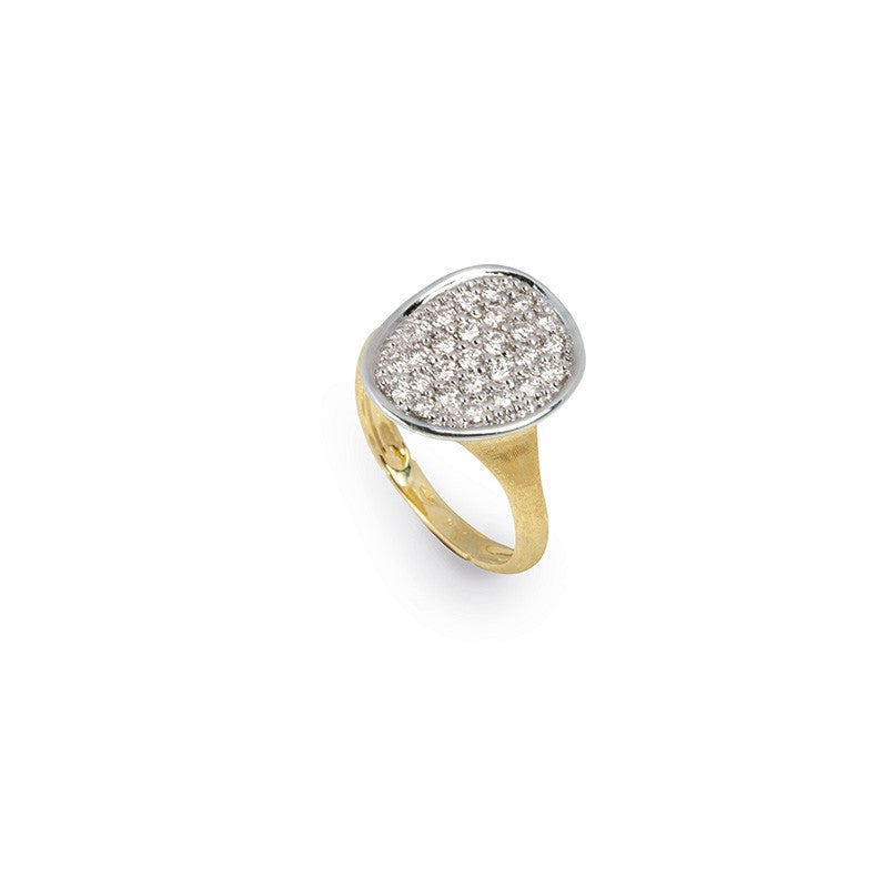Lunaria Ring in 18k Yellow Gold with Diamonds - Orsini Jewellers NZ