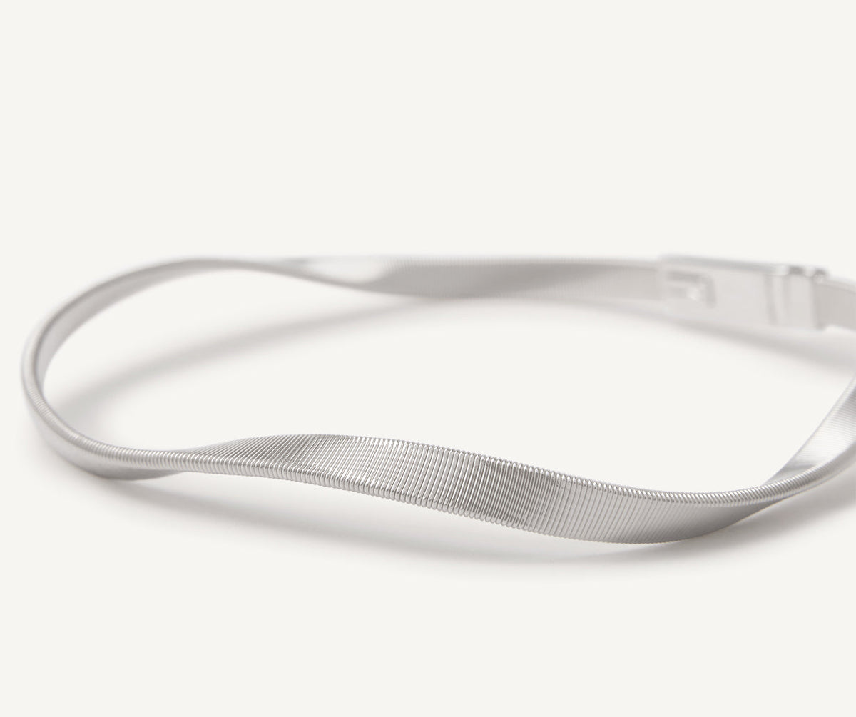 White gold Marrakech one strand bracelet by Marco Bicego