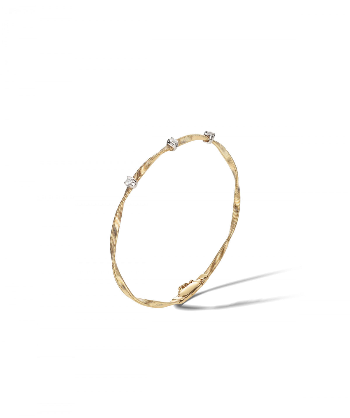 Marrakech Bracelet in 18k Yellow Gold with Diamonds Single Strand - Orsini Jewellers NZ