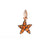 DoDo Charm STAR Rose Gold Orange Sapphires - Orsini Jewellers