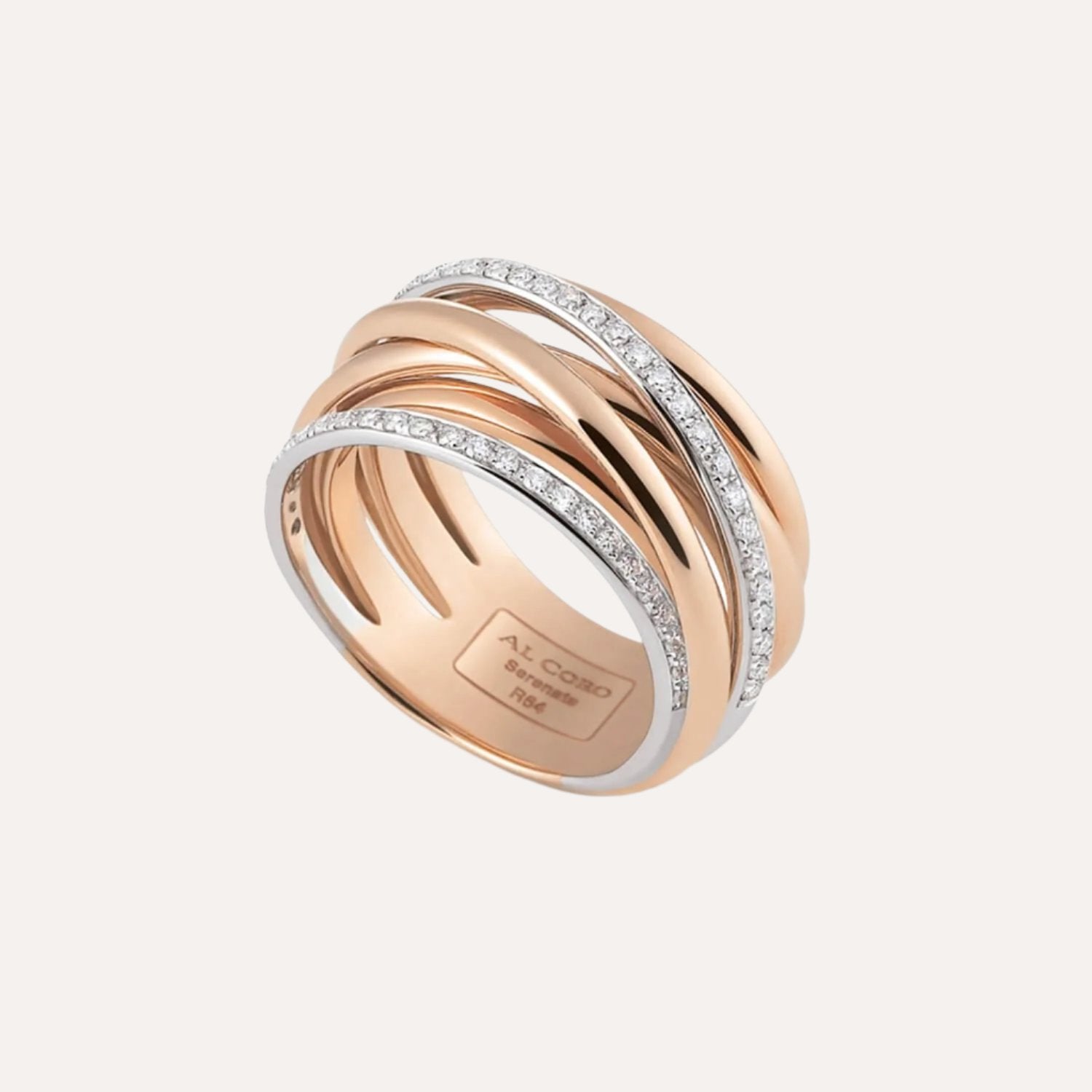 Al Coro Serenata Ring Diamonds 18k Gold - Orsini Jewellers