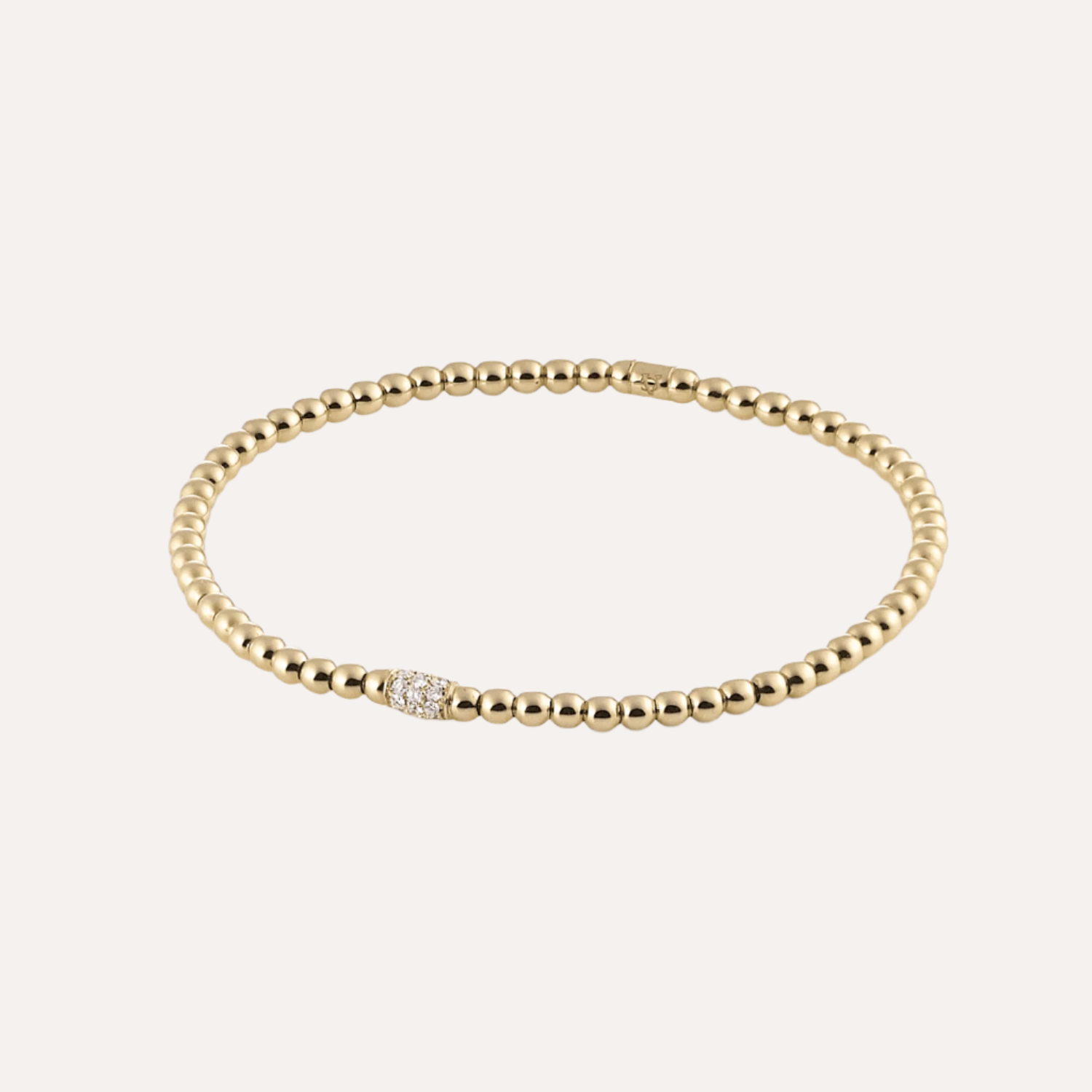 Al Coro Stretchy Bracelet in 18k Yellow Gold with Diamonds - Orsini Jewellers
