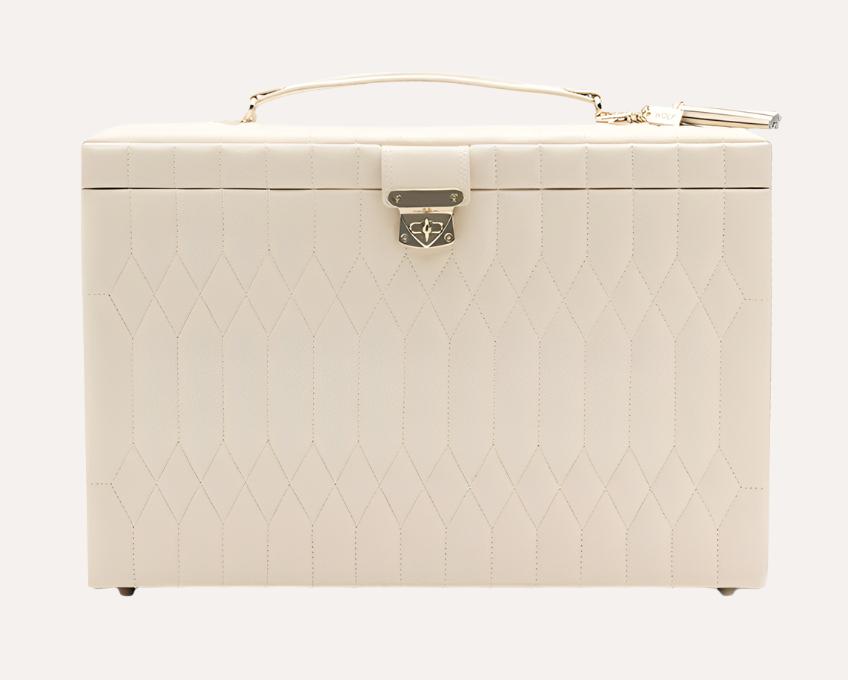 Caroline Ivory Coloured Extra Large Jewellery Case - Orsini Jewellers