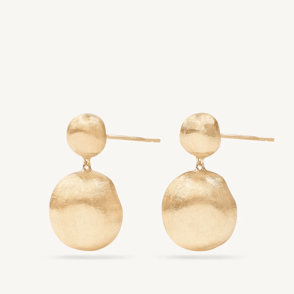 Marco Bicego Africa 18k Gold Earrings 2 Drop - Orsini Jewellers