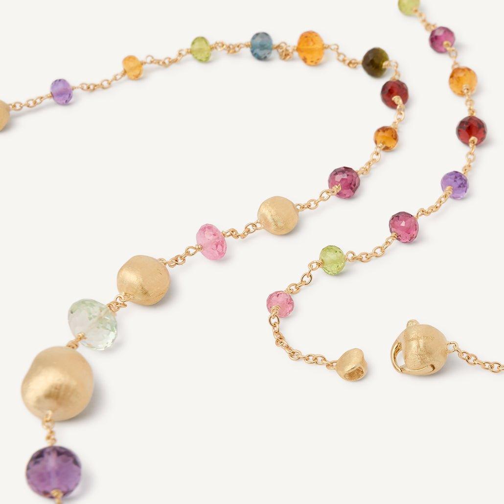 Marco Bicego Africa 18k Gold Gemstone Necklace Long - Orsini Jewellers
