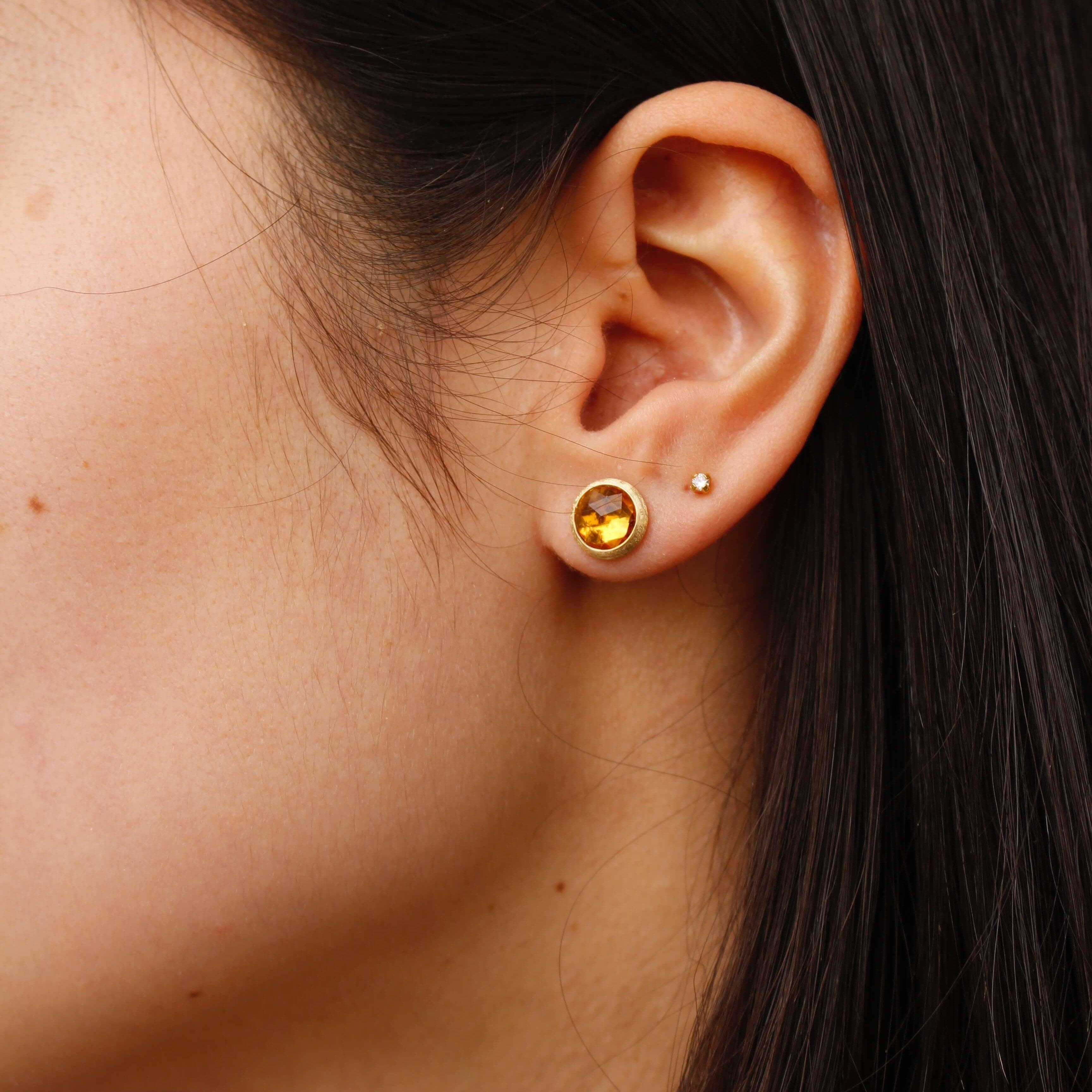 Marco Bicego Jaipur 18k Gold Citrine Quartz Earrings - Orsini Jewellers