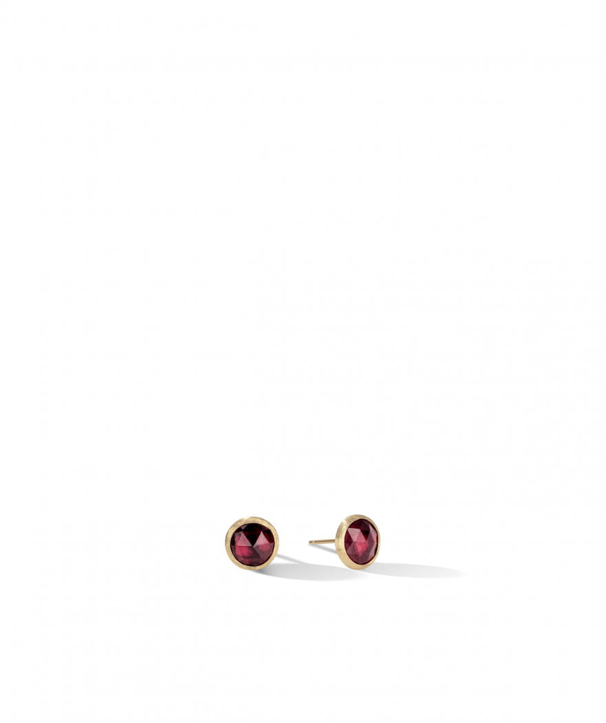 Marco Bicego Jaipur 18k Gold Red Garnet Earrings - Orsini Jewellers