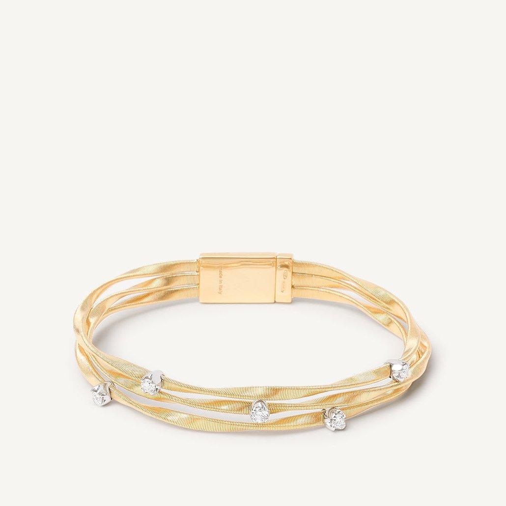Marco Bicego Marrakech 18k Gold Diamond Bracelet 3 Strand - Orsini Jewellers