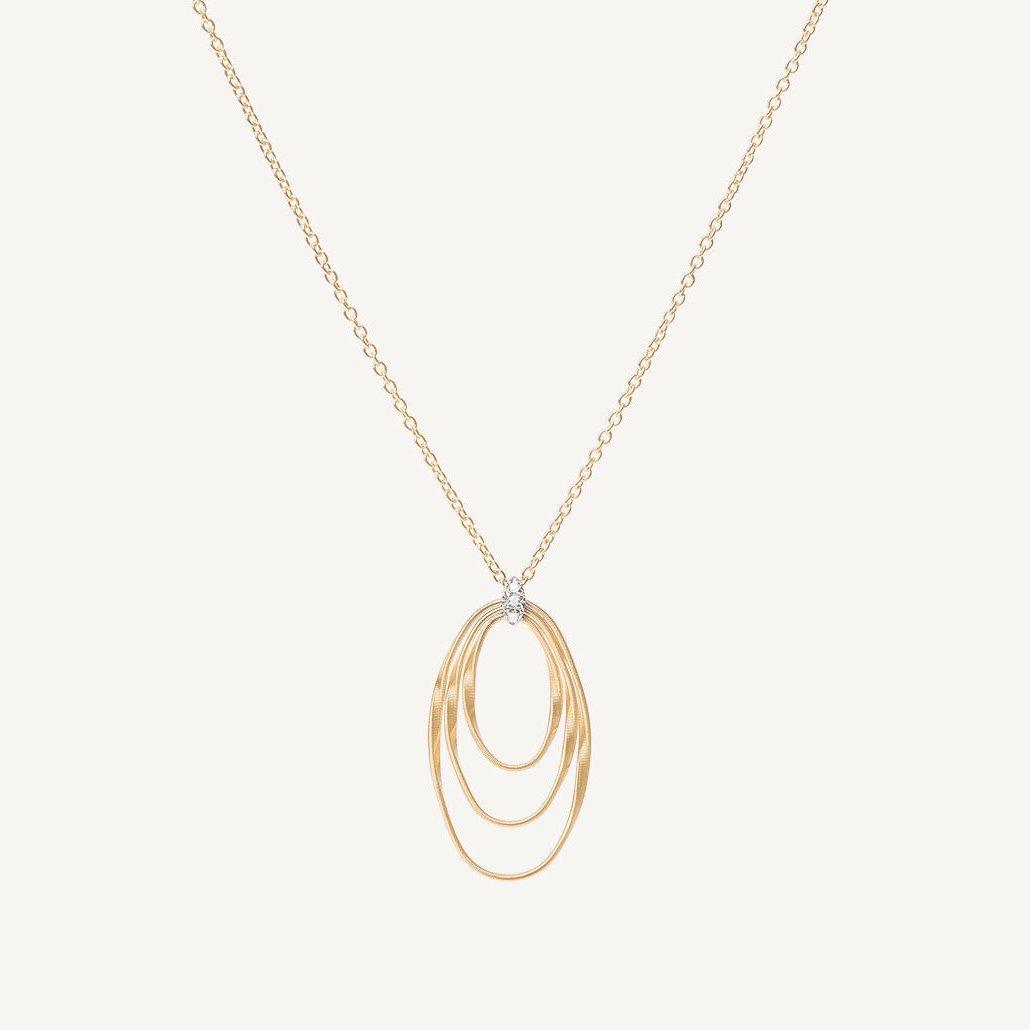 Marco Bicego Marrakech Onde 18k Gold Diamond Necklace - Orsini Jewellers
