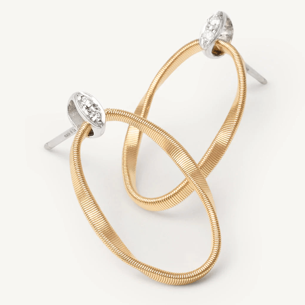 Marco Bicego Marrakech Onde Earrings Diamonds and 18k Gold - Orsini Jewellers