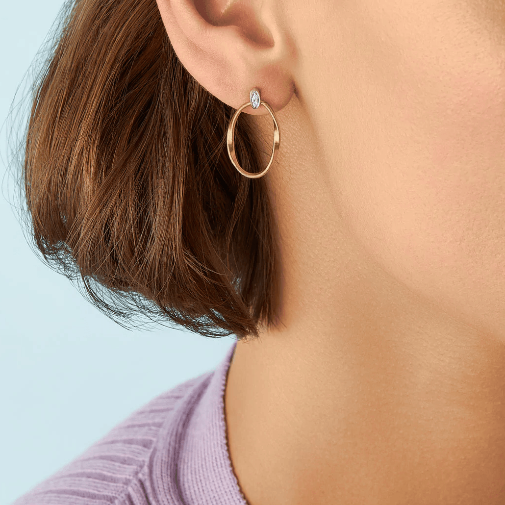 Marco Bicego Marrakech Onde Earrings Diamonds and 18k Gold - Orsini Jewellers
