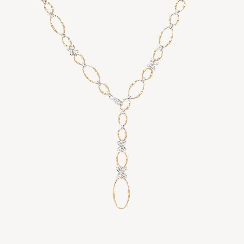 Marco Bicego Marrakech Onde Floral Lariat Necklace 46cm - Orsini Jewellers