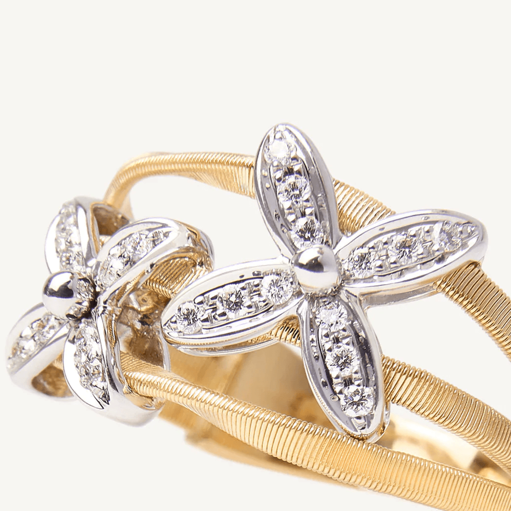 Marco Bicego Marrakech Onde Ring Diamonds and Yellow Gold - Orsini Jewellers