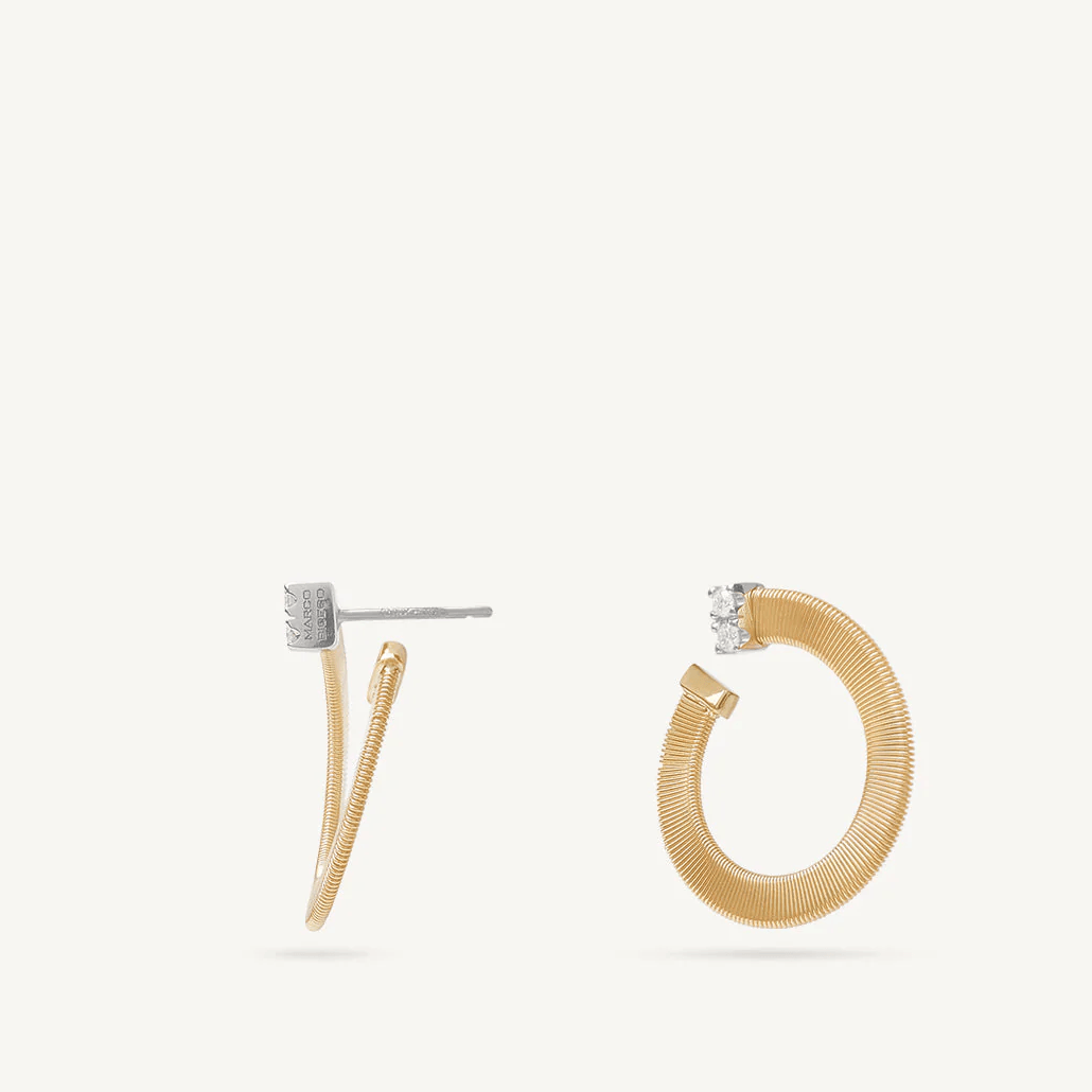 Marco Bicego Masai 18k Gold Pavè Diamond Earrings - Orsini Jewellers
