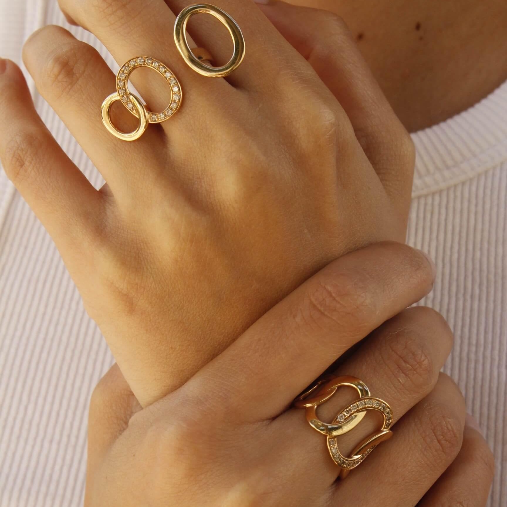 Pomellato Brera Ring Brown Diamonds 18k Rose Gold - Orsini Jewellers