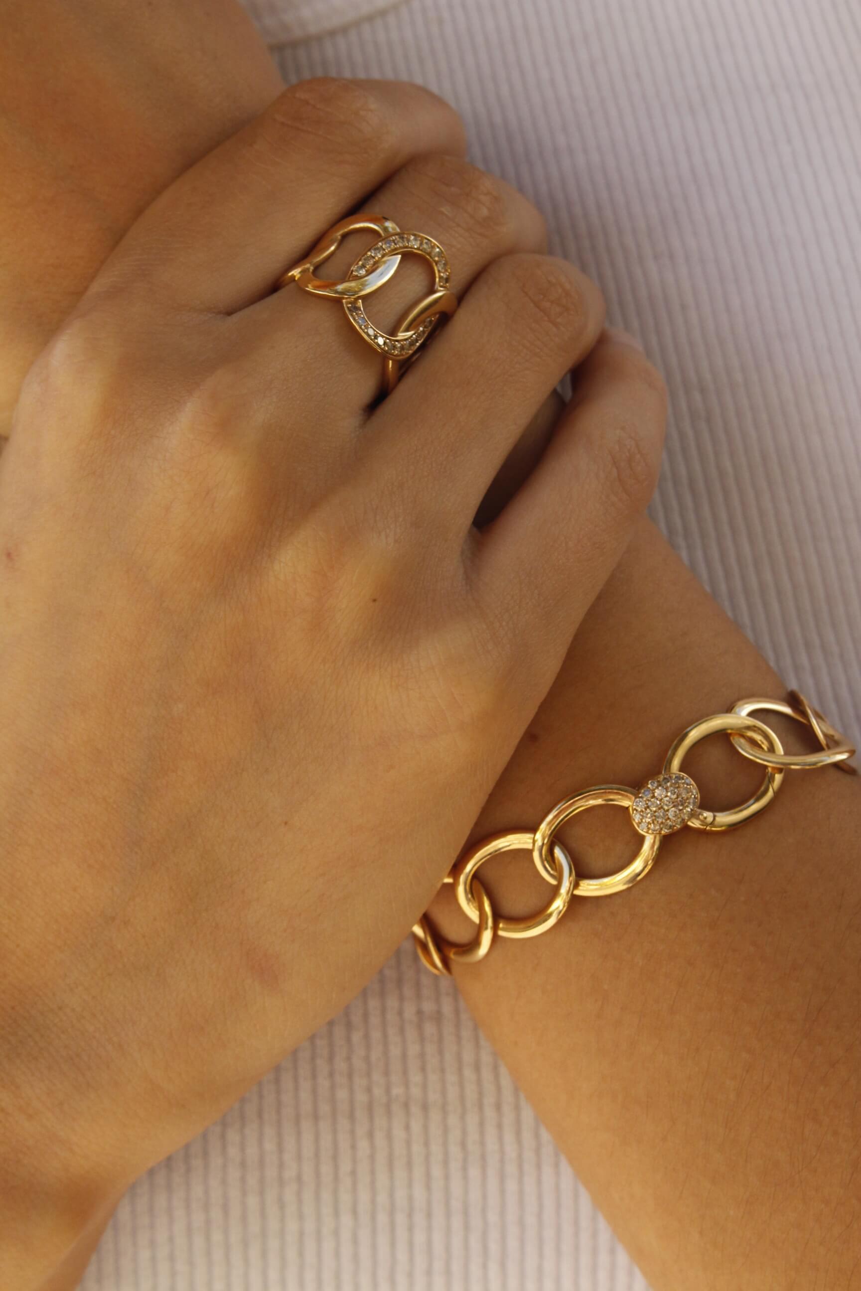 Pomellato Brera Ring Brown Diamonds 18k Rose Gold - Orsini Jewellers