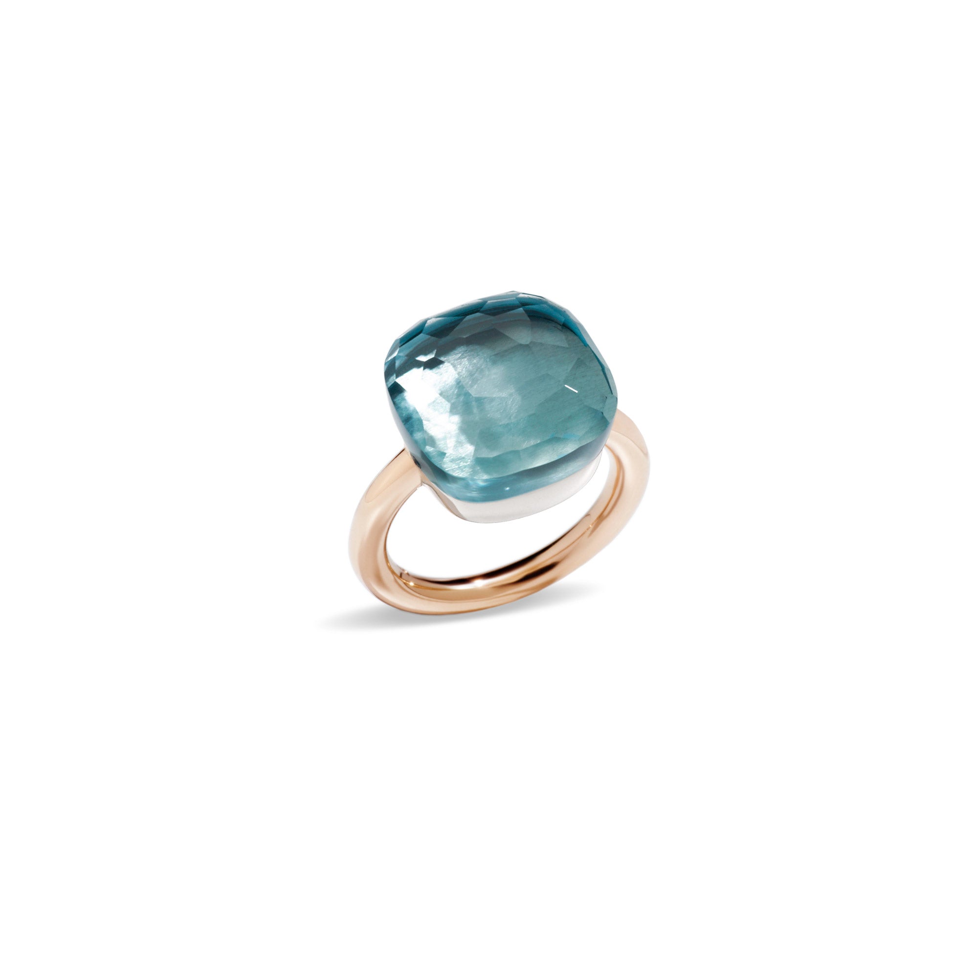 Pomellato Nudo Assoluto Ring 18k Gold with Sky Blue Topaz - Orsini Jewellers